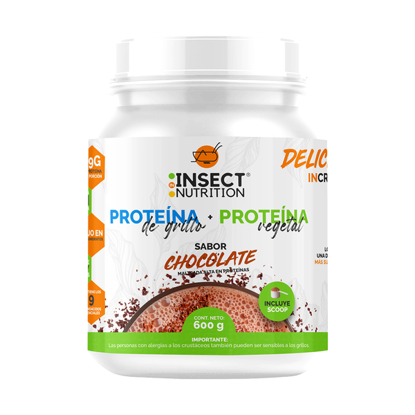 Proteína De Grillo + Proteína Vegetal Sabor Chocolate – IN Insect Nutrition