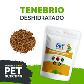 Tenebrio | Mosca Soldado Negro | Grillos Deshidratado para Reptiles, Aves y Mascotas Exóticas