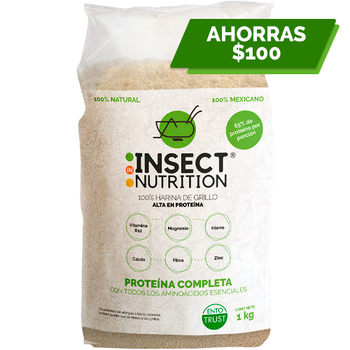 Harina de grillo por volumen