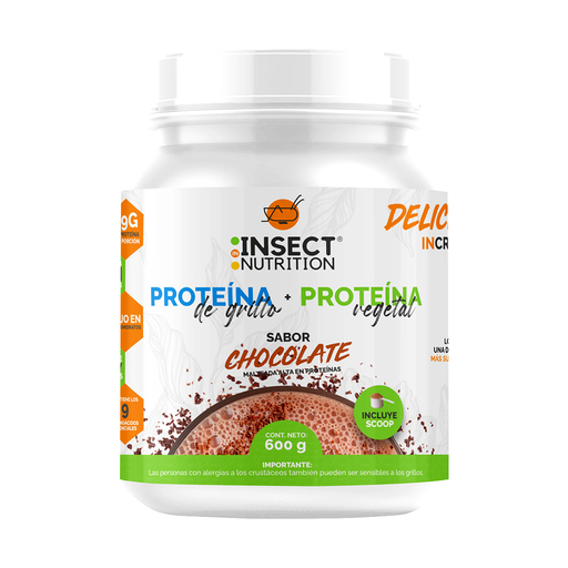 Proteína De Grillo + Proteína Vegetal Sabor Chocolate